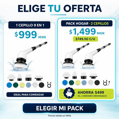 Cepillo Limpiador Eléctrico 9 en 1