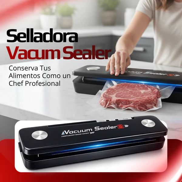 Selladora VacumSealer® + Bolsas de vacío incluidas GRATIS 🎁