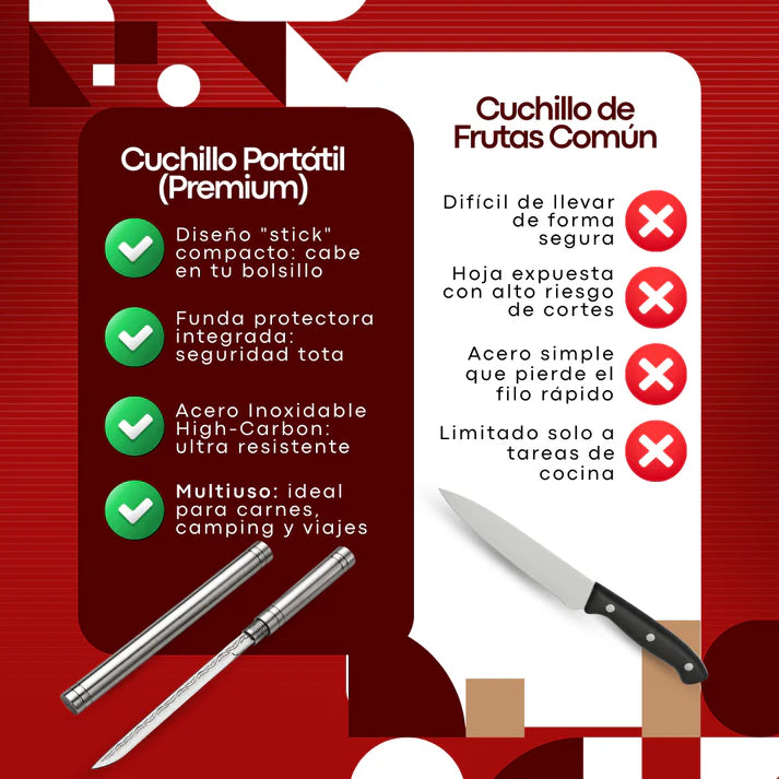 Cuchillo Delgado - Compre 1 y Llevate 2 GRATIS 🎁