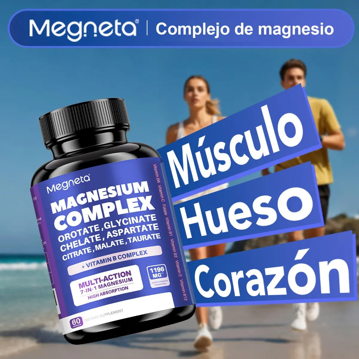 Suplemento Megneta Magnesio Complex 60cp